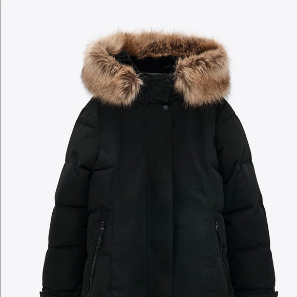 Zara Women’s Water Repellent Long Padded Coat - Picture 4 of 9